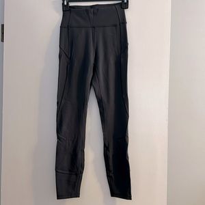 Gray lululemon leggings 25” inseam, size 4
